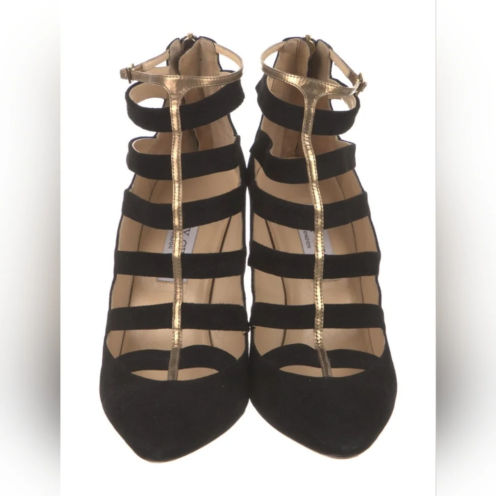 Jimmy Choo Black Suede Pumps 38